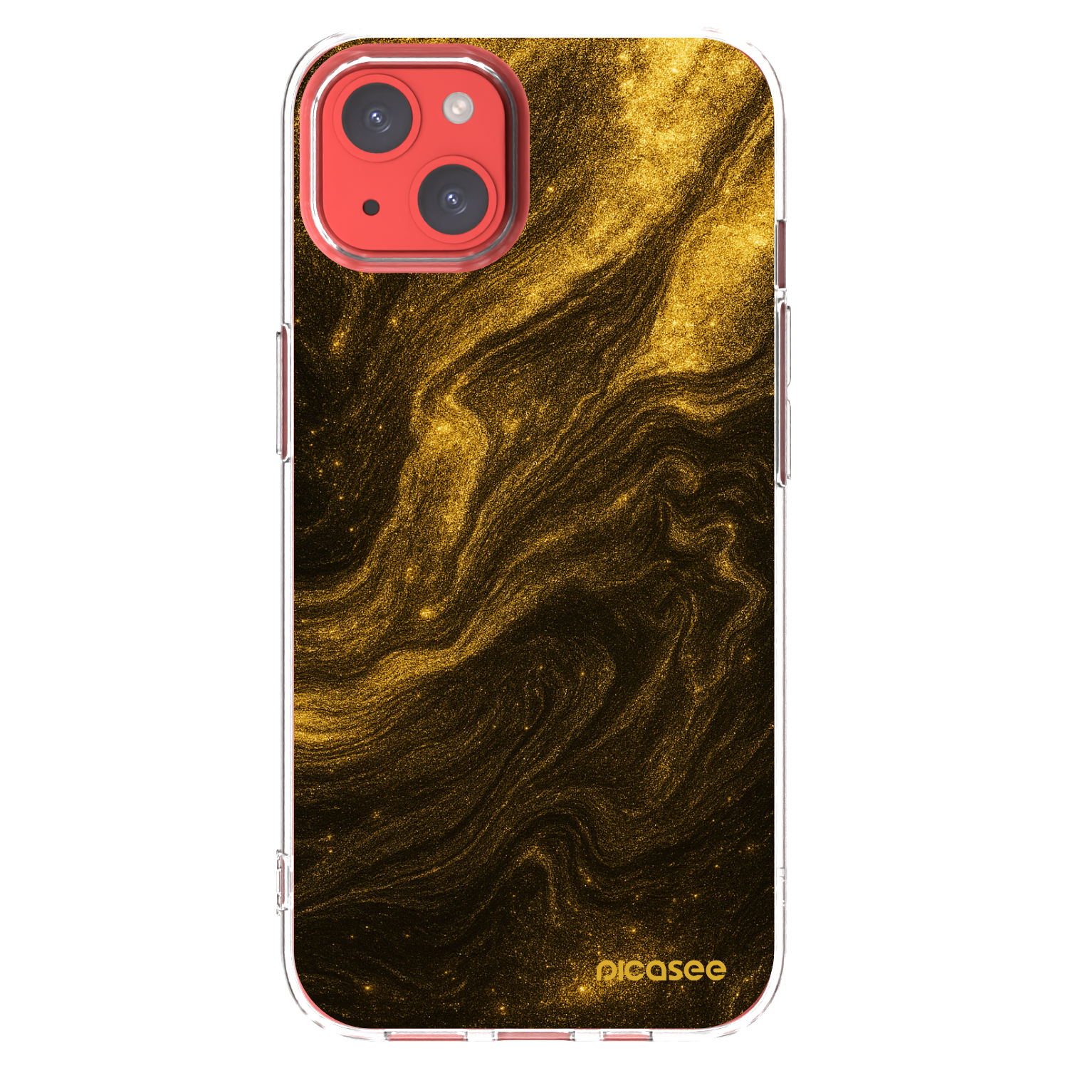 Picasee silikonski prozorni ovitek za Apple iPhone 13 - Black