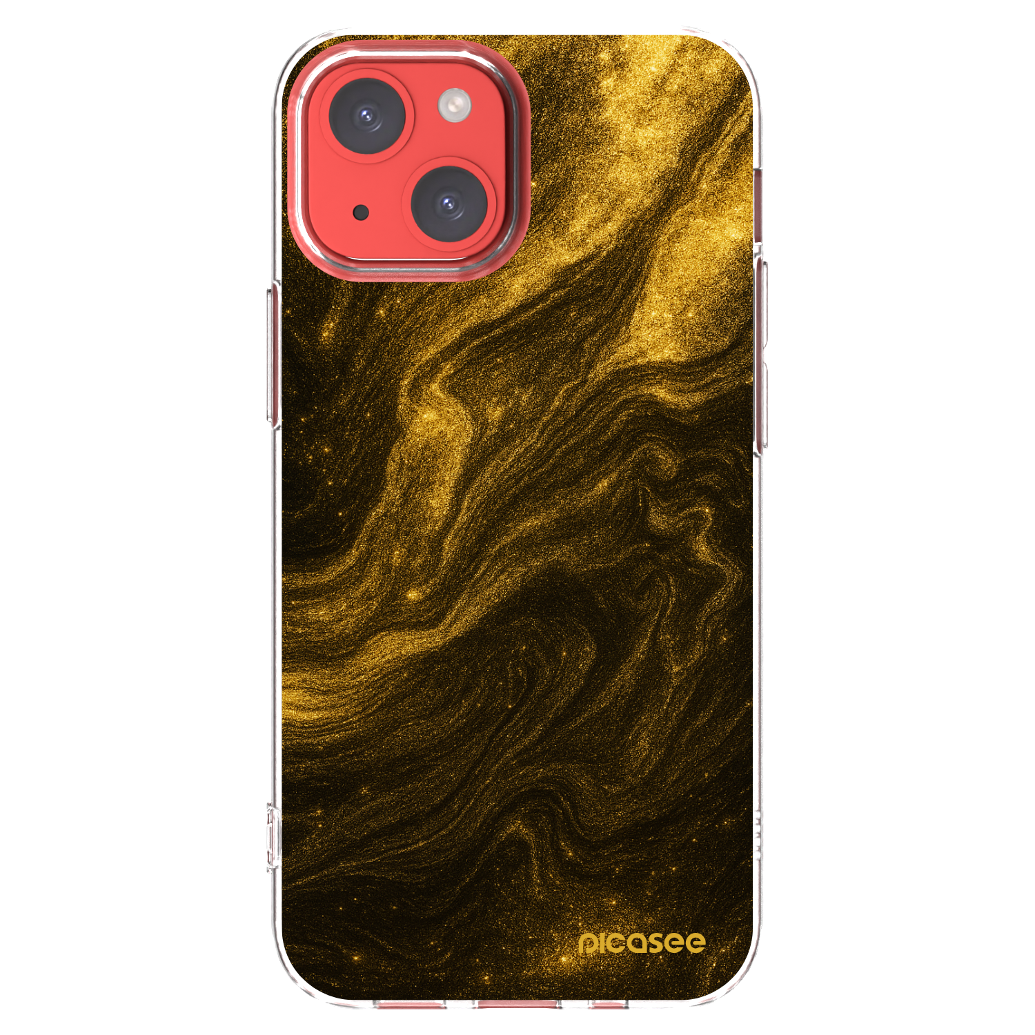 Picasee silikonski prozorni ovitek za Apple iPhone 13 mini - Black