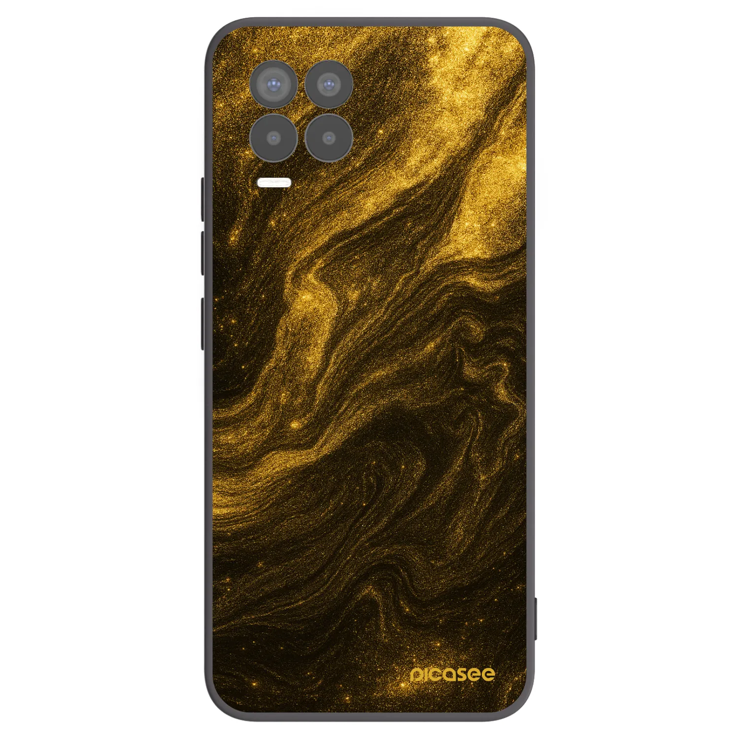 Picasee silikonski črni ovitek za Realme 8 Pro - Black