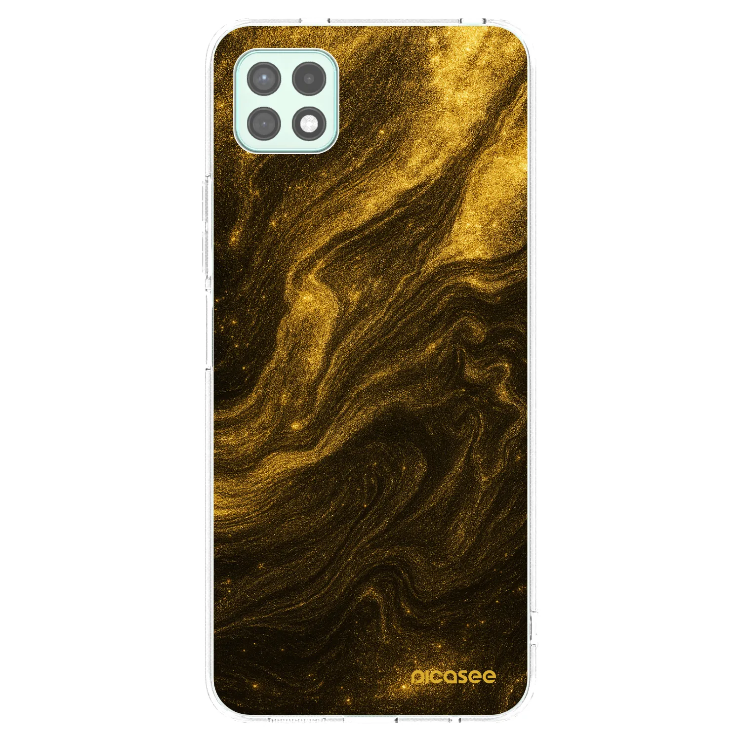 Picasee silikonski prozorni ovitek za Samsung Galaxy A22 A226B 5G - Black