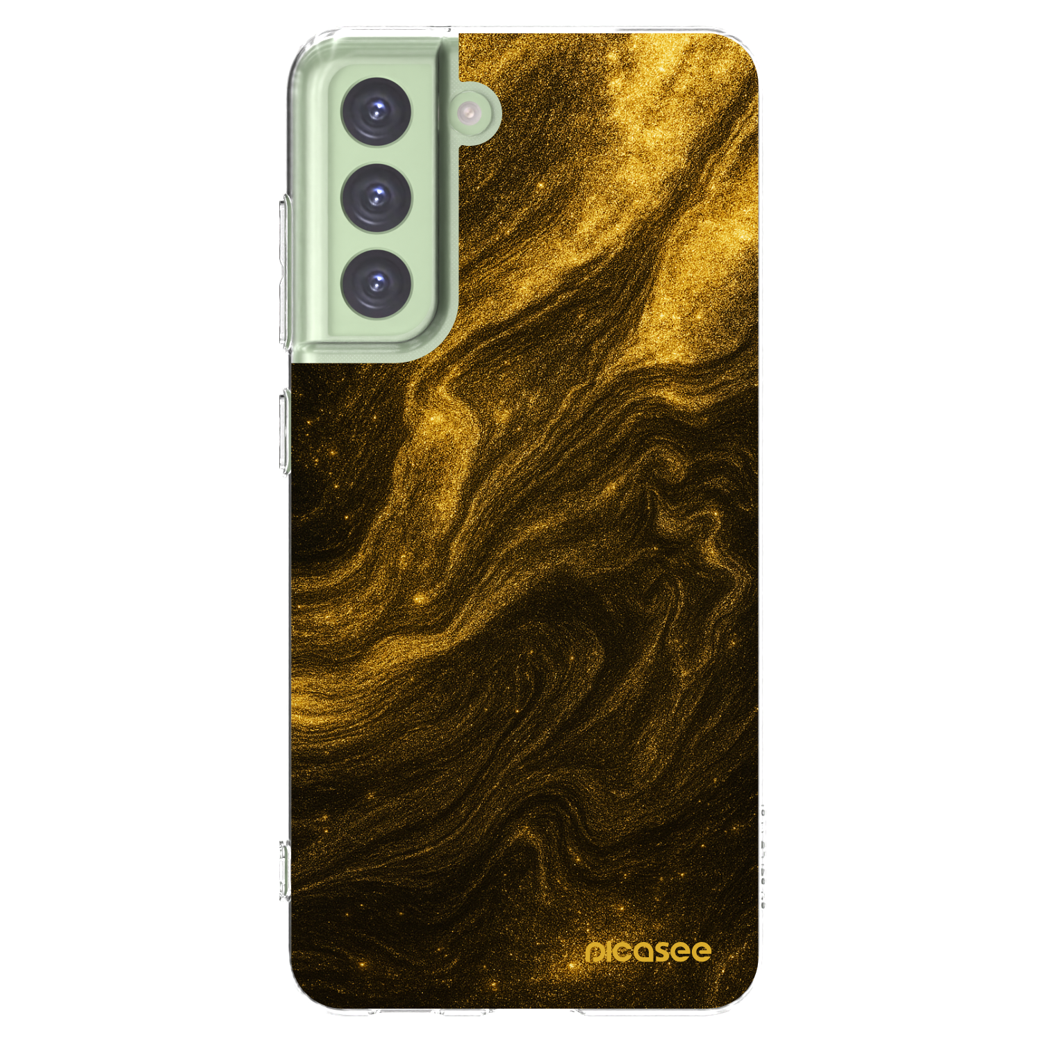 Picasee silikonski prozorni ovitek za Samsung Galaxy S21 FE 5G - Black