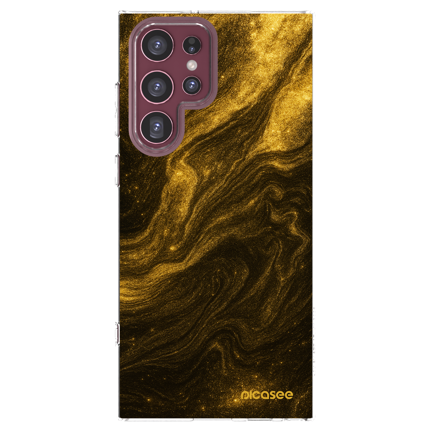 Picasee silikonski prozorni ovitek za Samsung Galaxy S22 Ultra 5G - Black