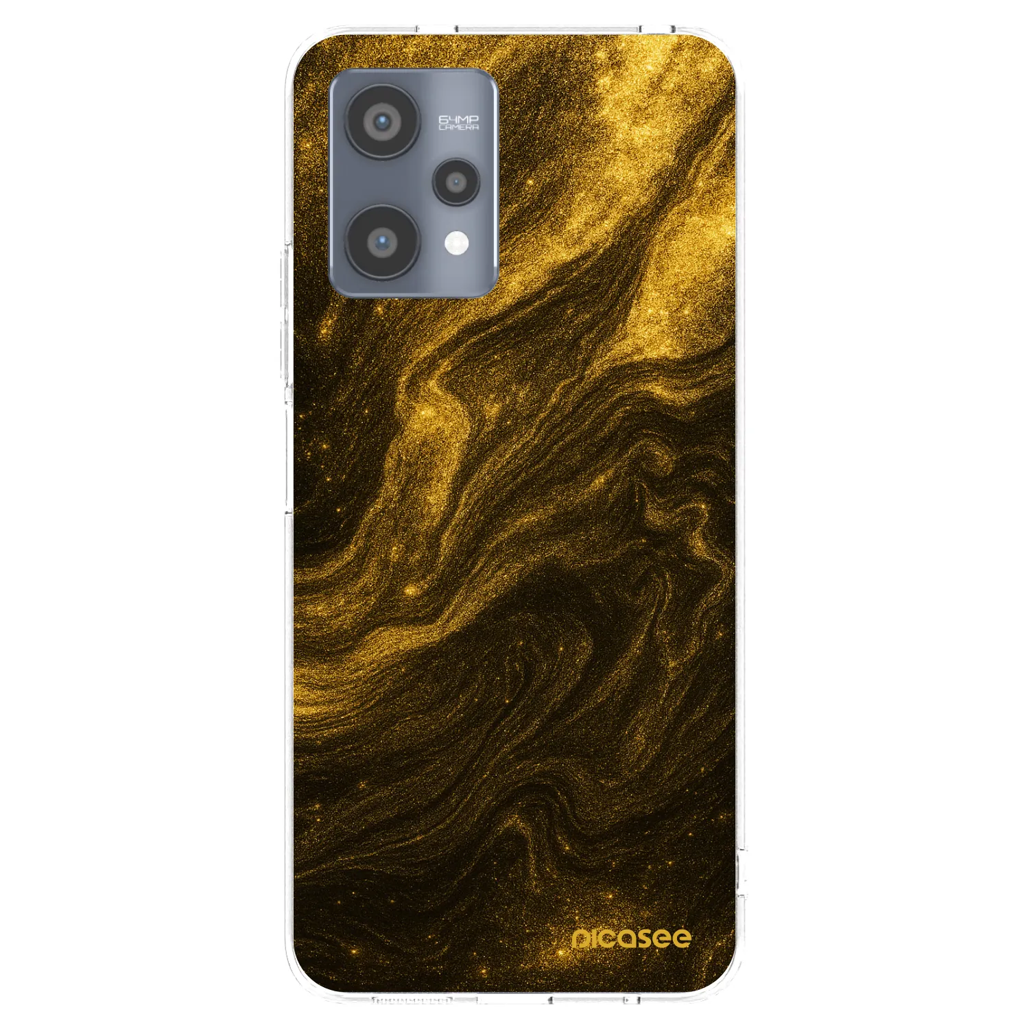 Picasee silikonski prozorni ovitek za Realme 9 Pro 5G - Black