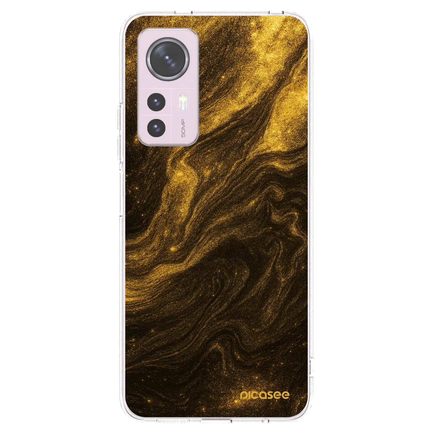Picasee silikonski prozorni ovitek za Xiaomi 12 - Black
