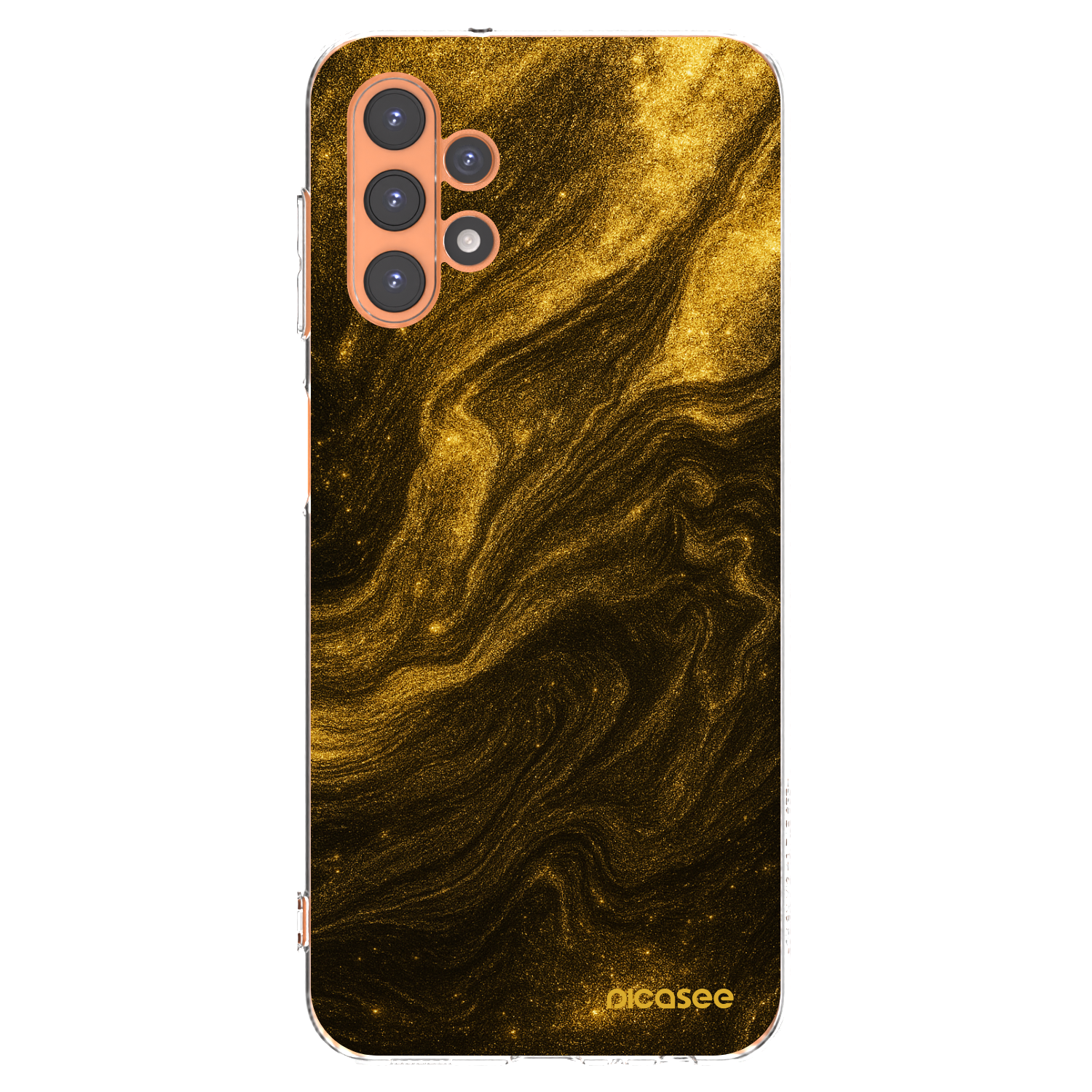 Picasee silikonski prozorni ovitek za Samsung Galaxy A13 4G A135 - Black