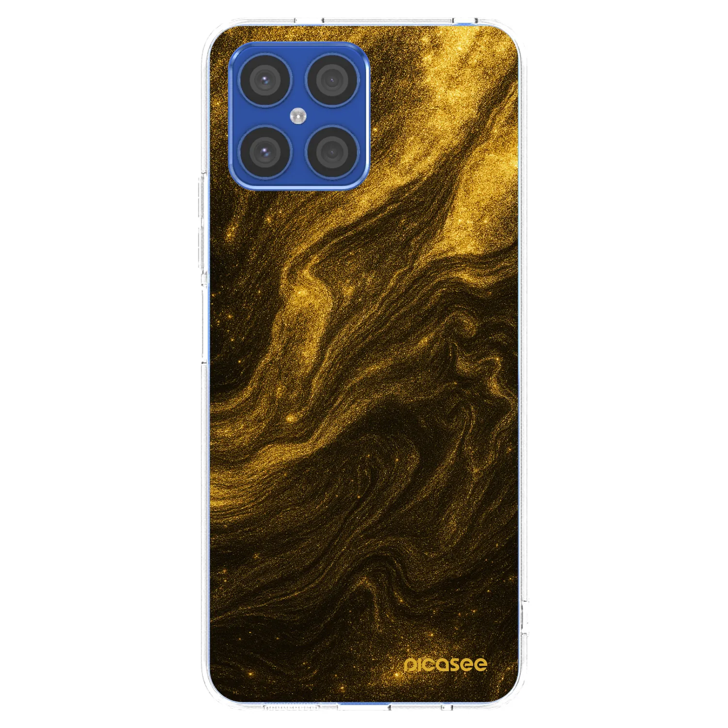 Picasee silikonski prozorni ovitek za Honor X8 4G - Black