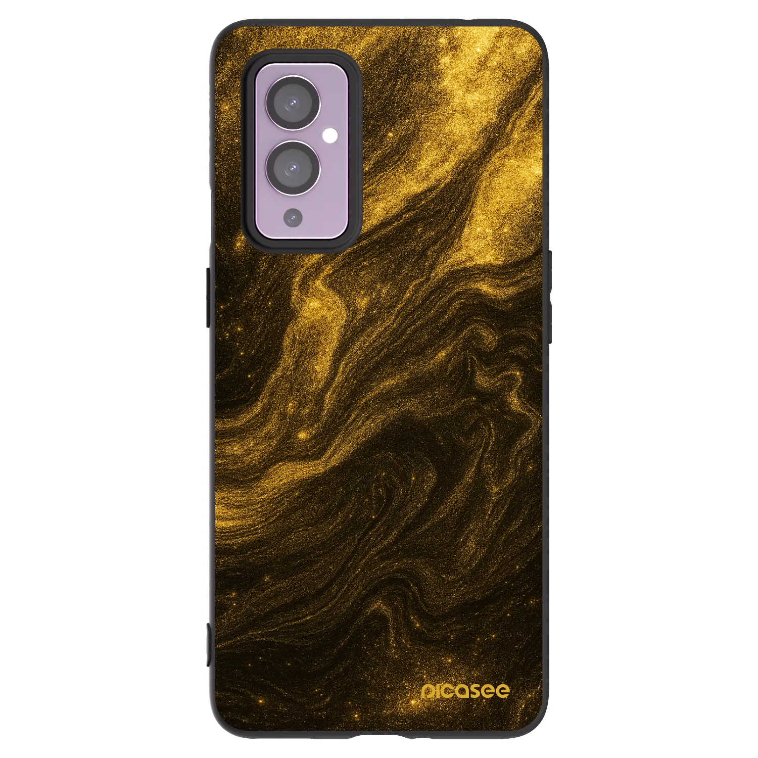 Picasee silikonski črni ovitek za OnePlus 9 - Black
