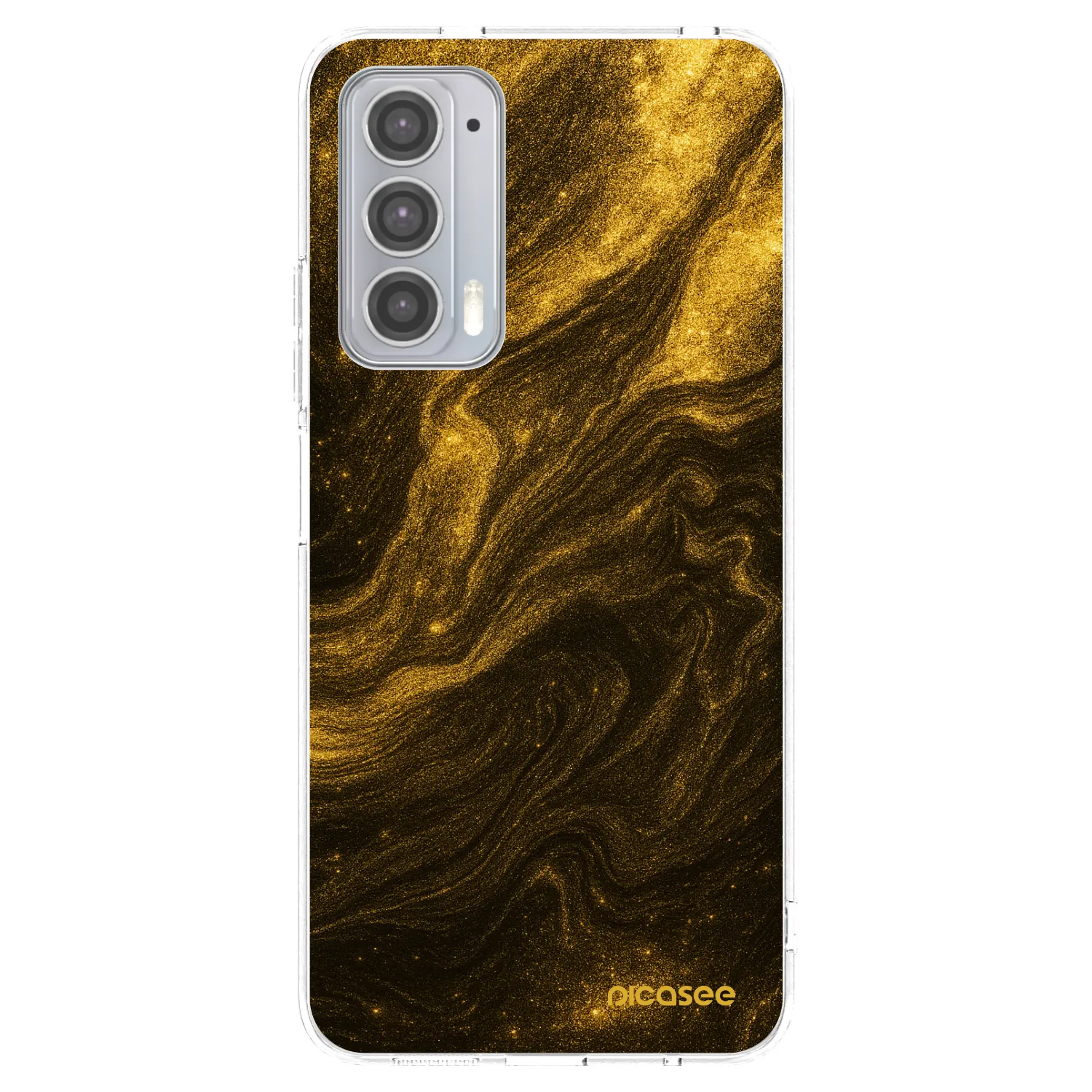 Picasee silikonski prozorni ovitek za Motorola Edge 20 - Black