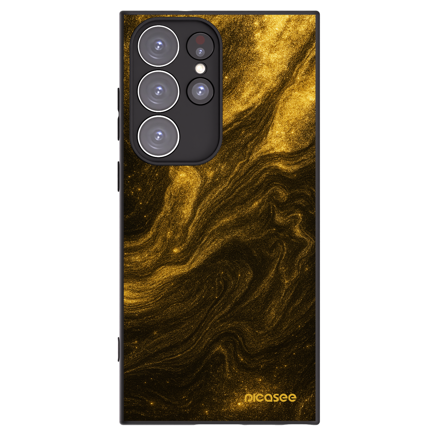 Picasee silikonski črni ovitek za Samsung Galaxy S23 Ultra 5G - Black