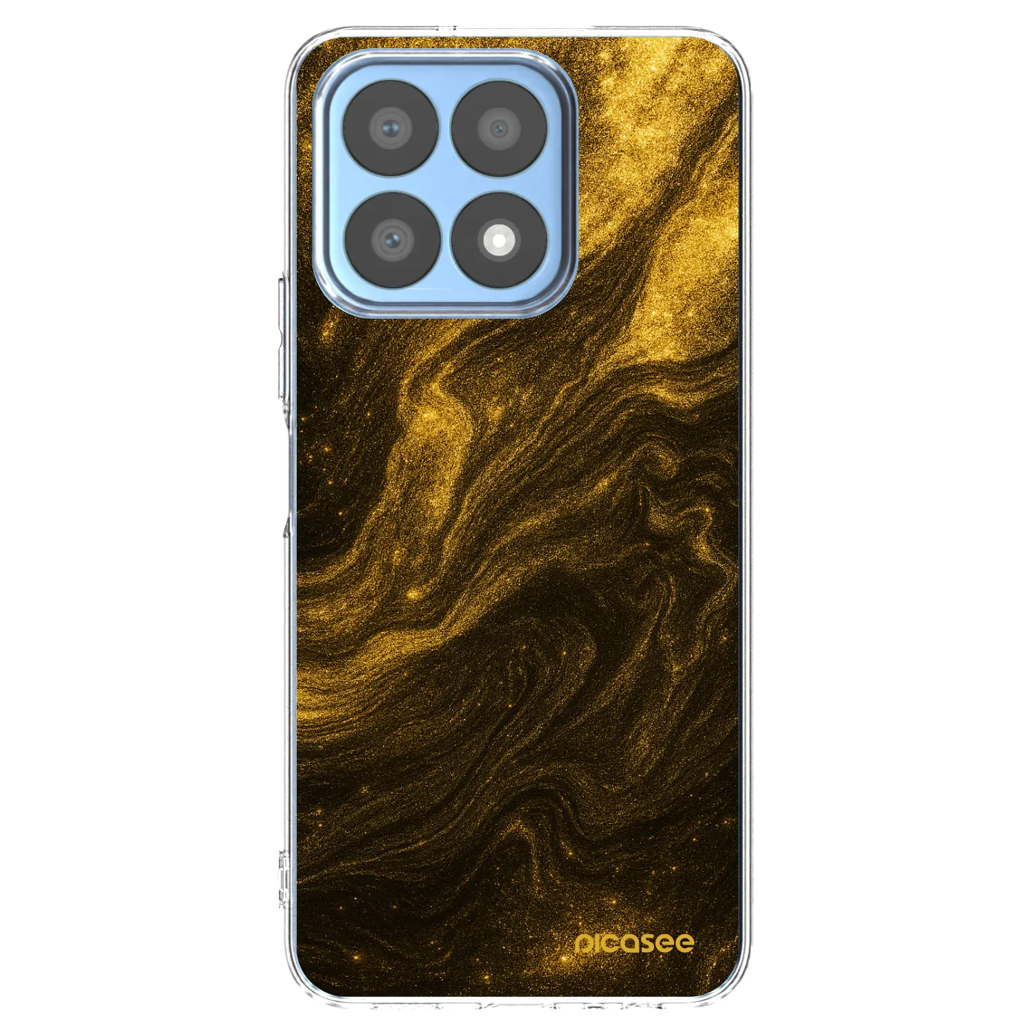 Picasee silikonski prozorni ovitek za Honor X8a - Black