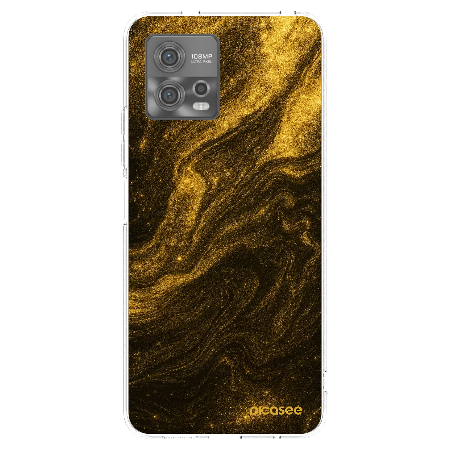 Picasee silikonski prozorni ovitek za Motorola Moto G72 - Black
