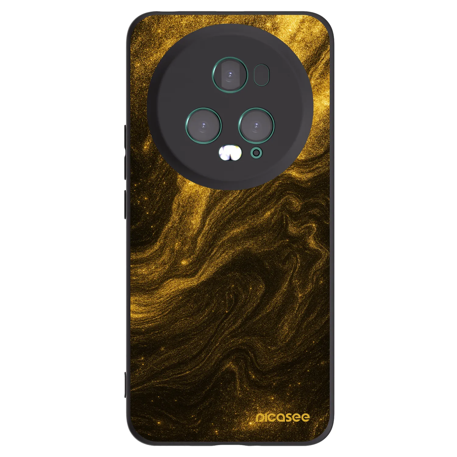 Picasee silikonski črni ovitek za Honor Magic5 Pro - Black