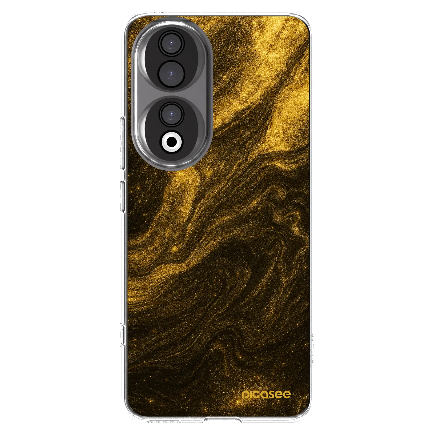 Picasee silikonski prozorni ovitek za Honor 90 5G - Black