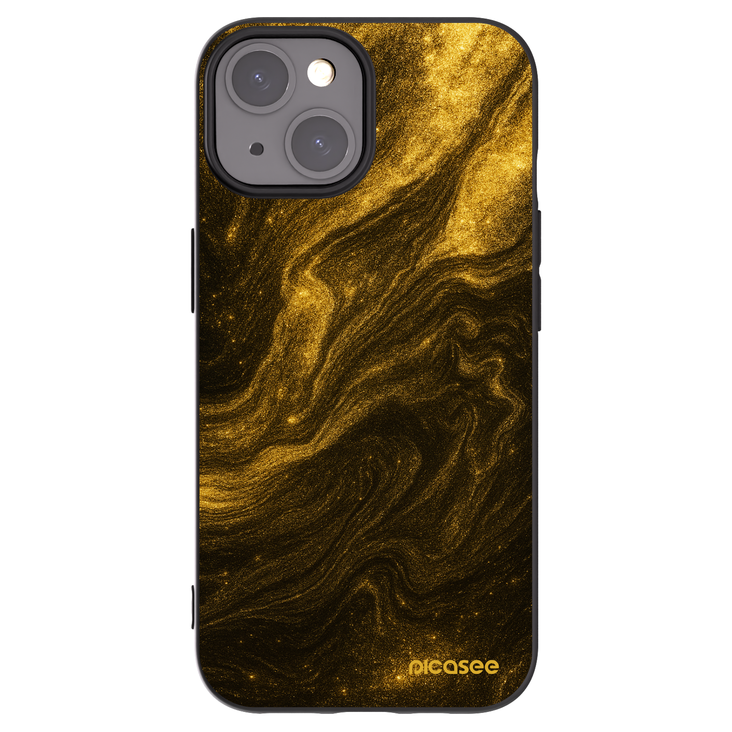 Picasee silikonski črni ovitek za Apple iPhone 15 - Black
