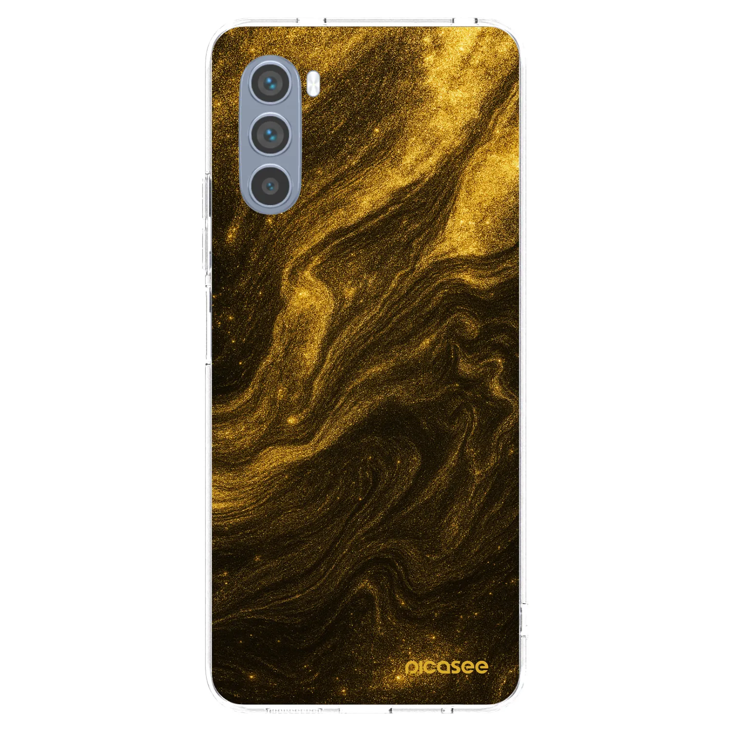 Picasee silikonski prozorni ovitek za Motorola Moto G62 - Black