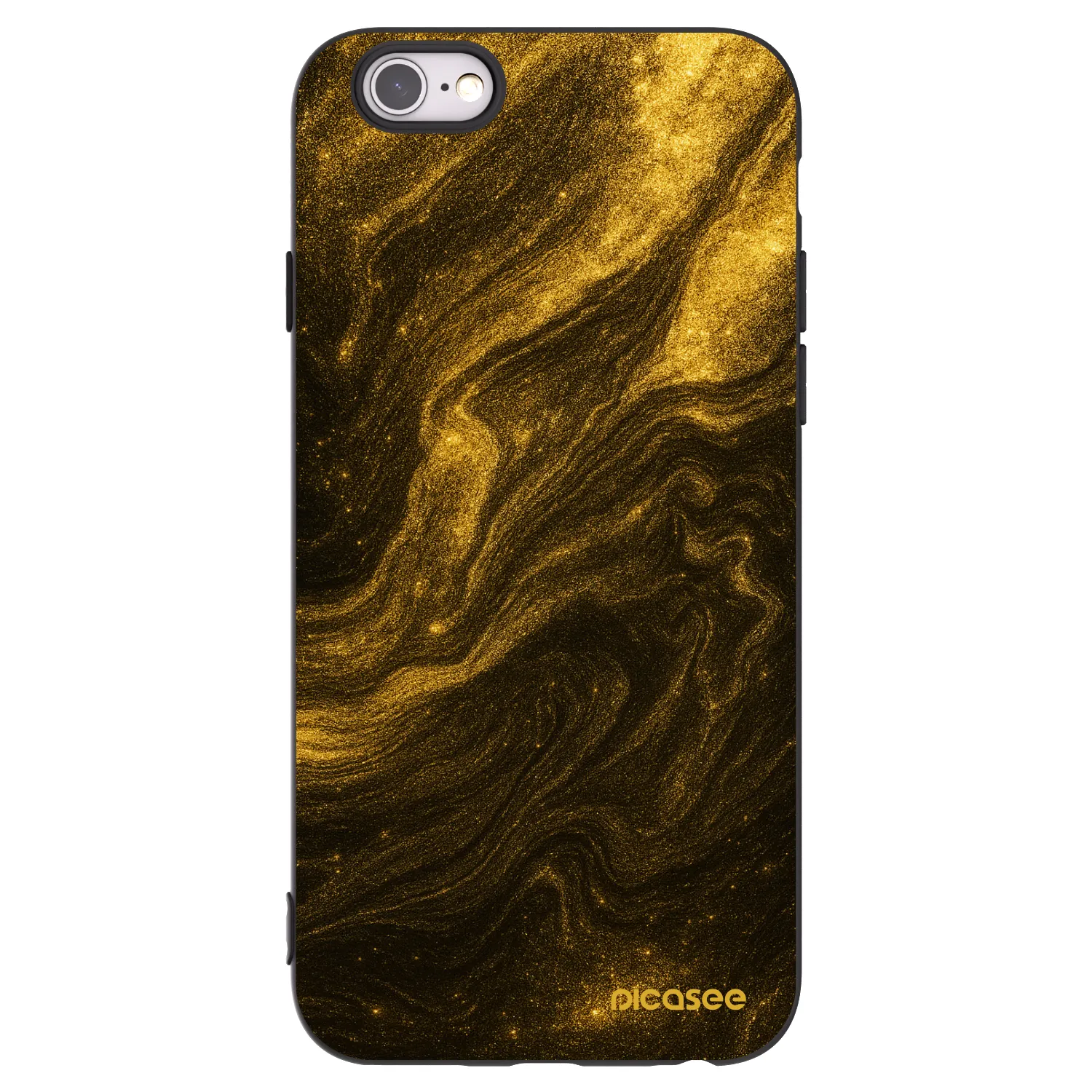 Picasee silikonski črni ovitek za Apple iPhone 6/6S - Black