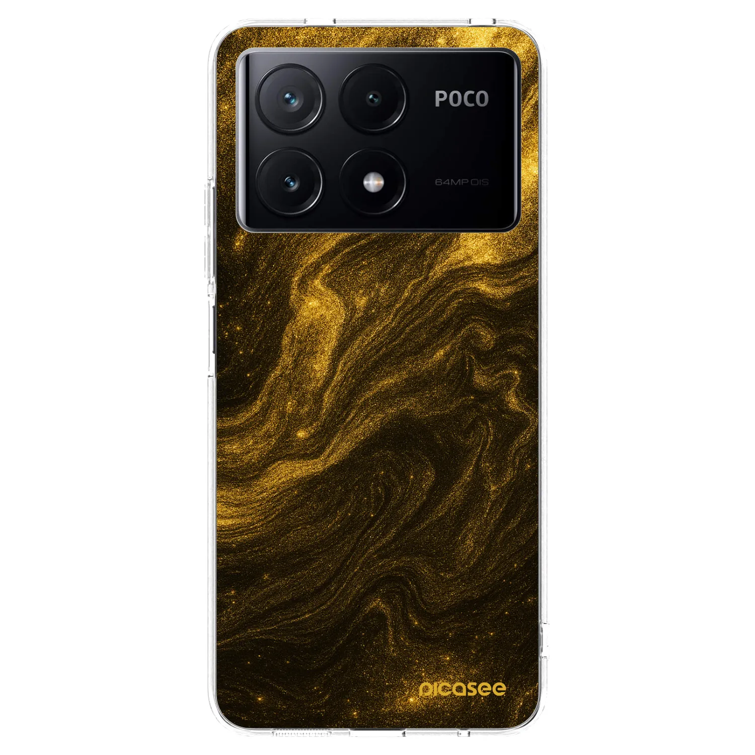 Picasee silikonski prozorni ovitek za Xiaomi Poco X6 Pro - Black