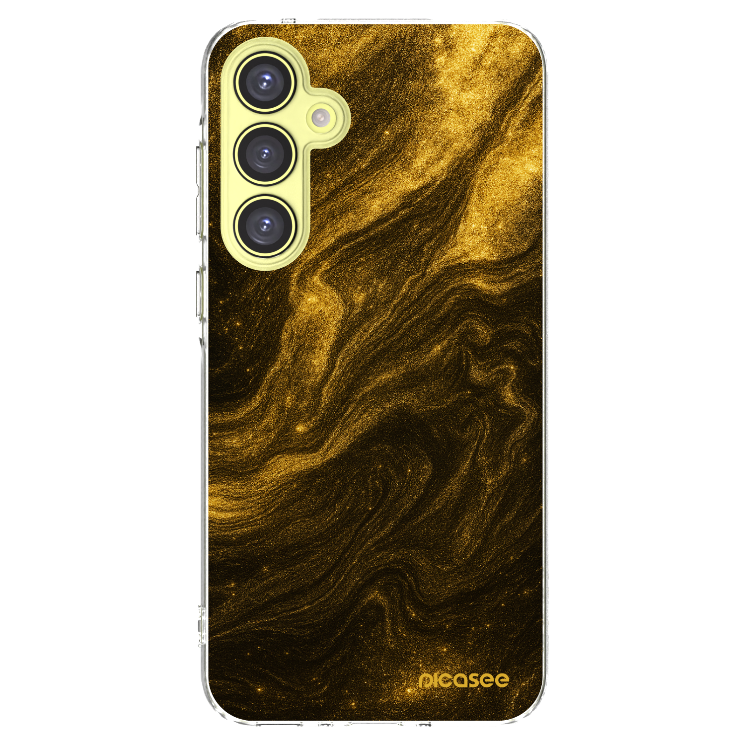 Picasee silikonski prozorni ovitek za Samsung Galaxy A35 5G A356B - Black