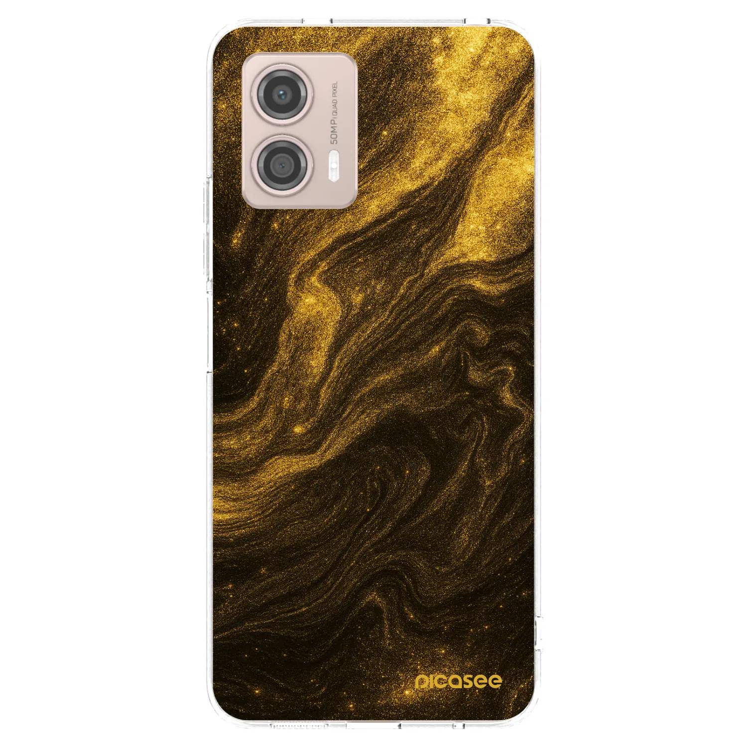 Picasee silikonski prozorni ovitek za Motorola Moto G53 5G - Black