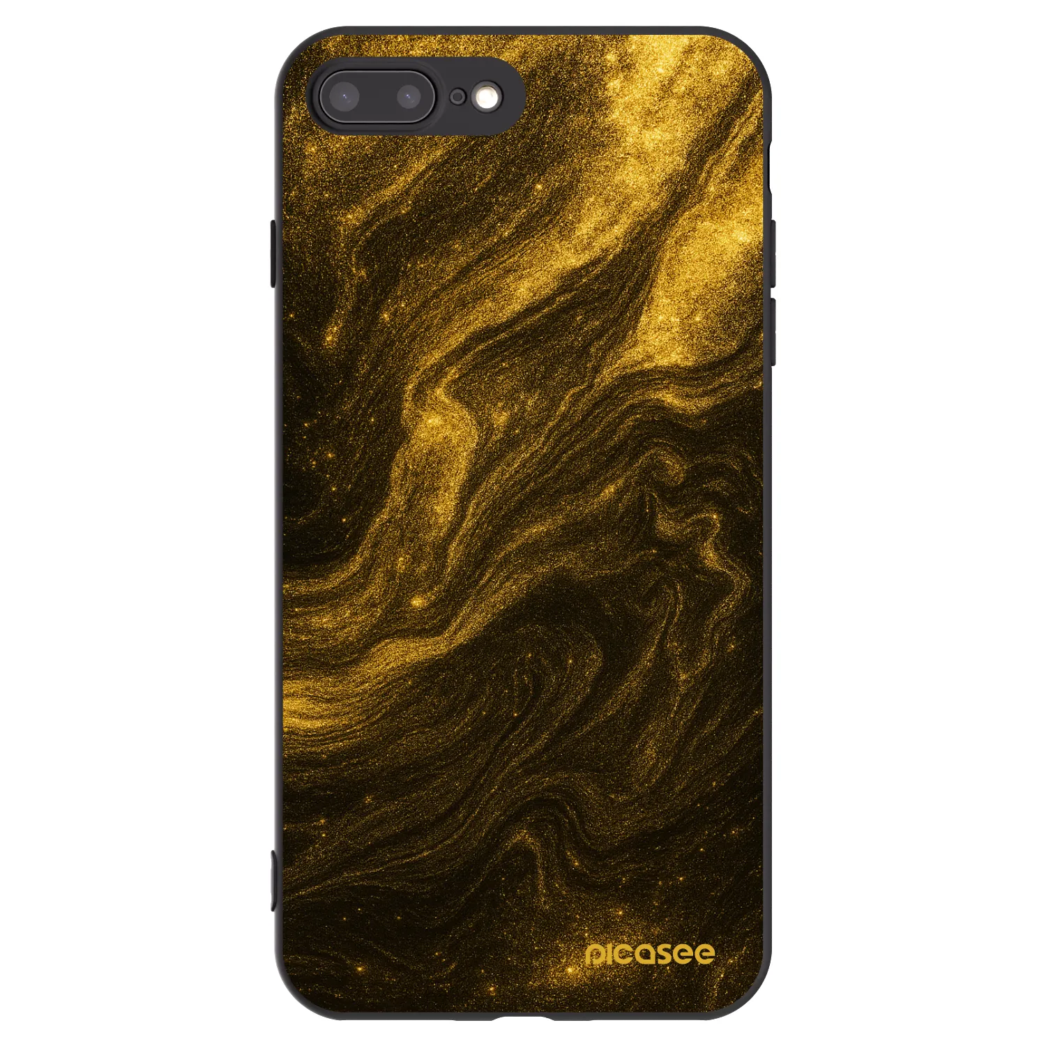 Picasee silikonski črni ovitek za Apple iPhone 8 Plus - Black
