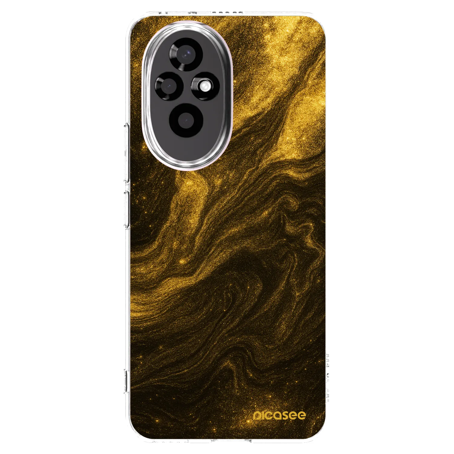 Picasee silikonski prozorni ovitek za Honor 200 Pro 5G - Black