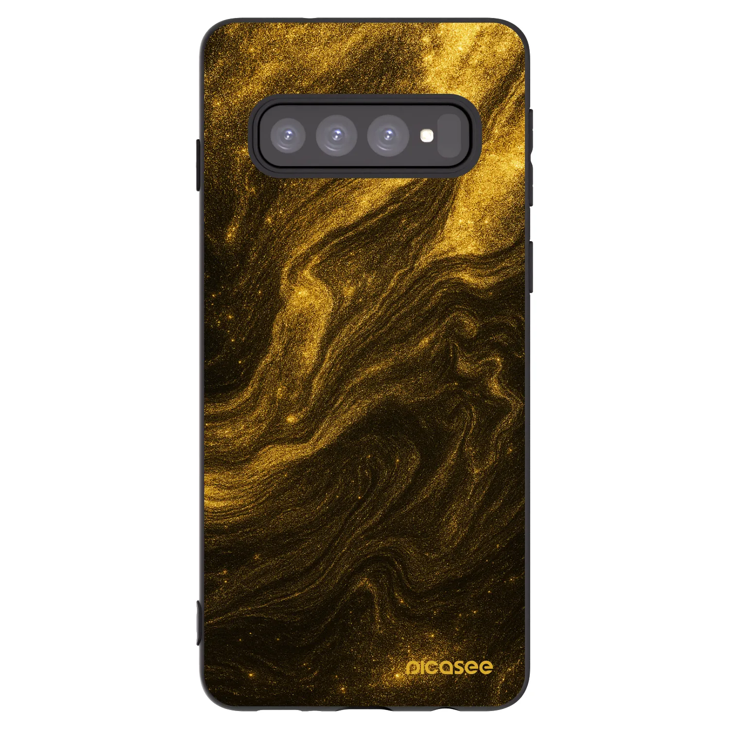 Picasee silikonski črni ovitek za Samsung Galaxy S10 G973 - Black