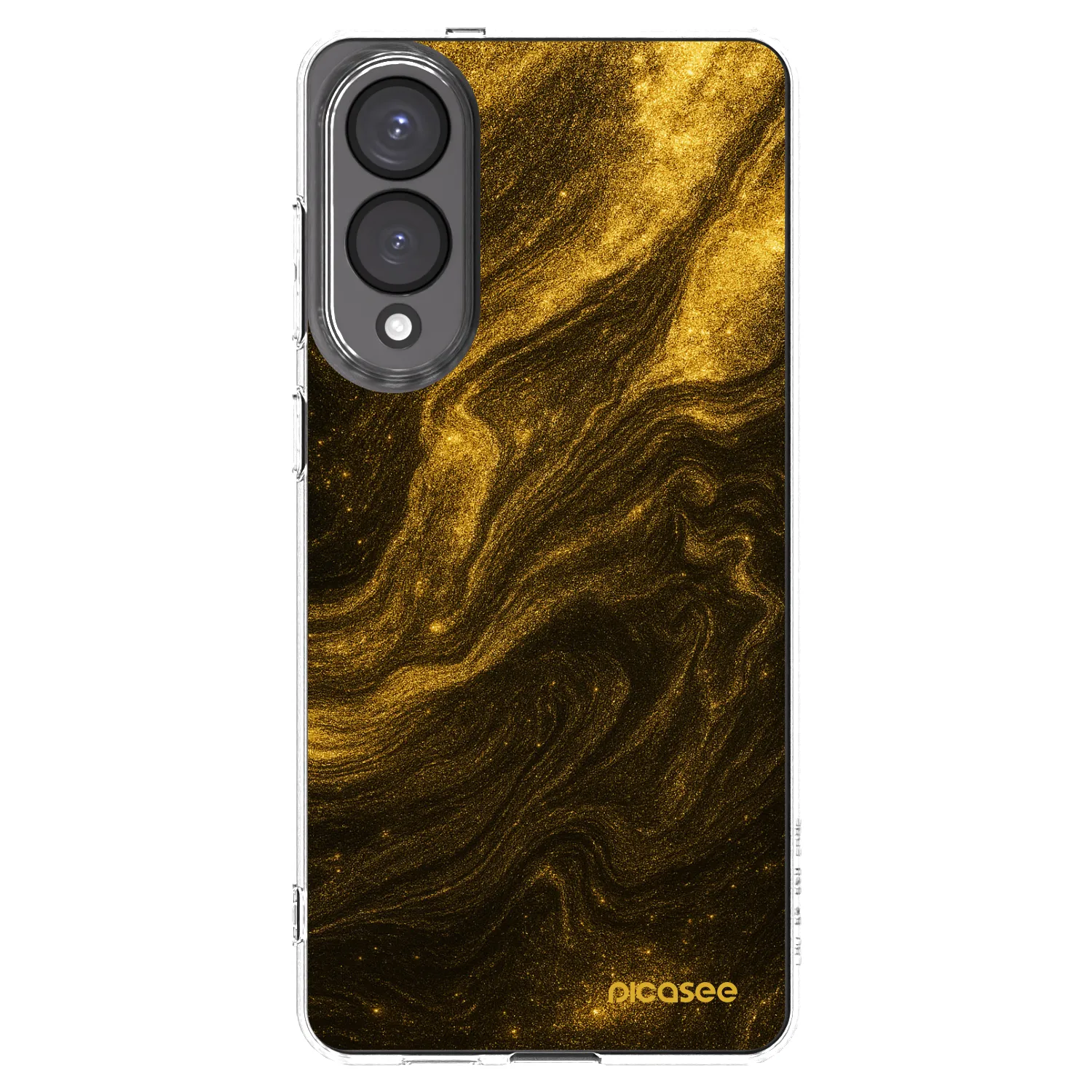 Picasee silikonski prozorni ovitek za Samsung Galaxy S25 Edge 5G - Black