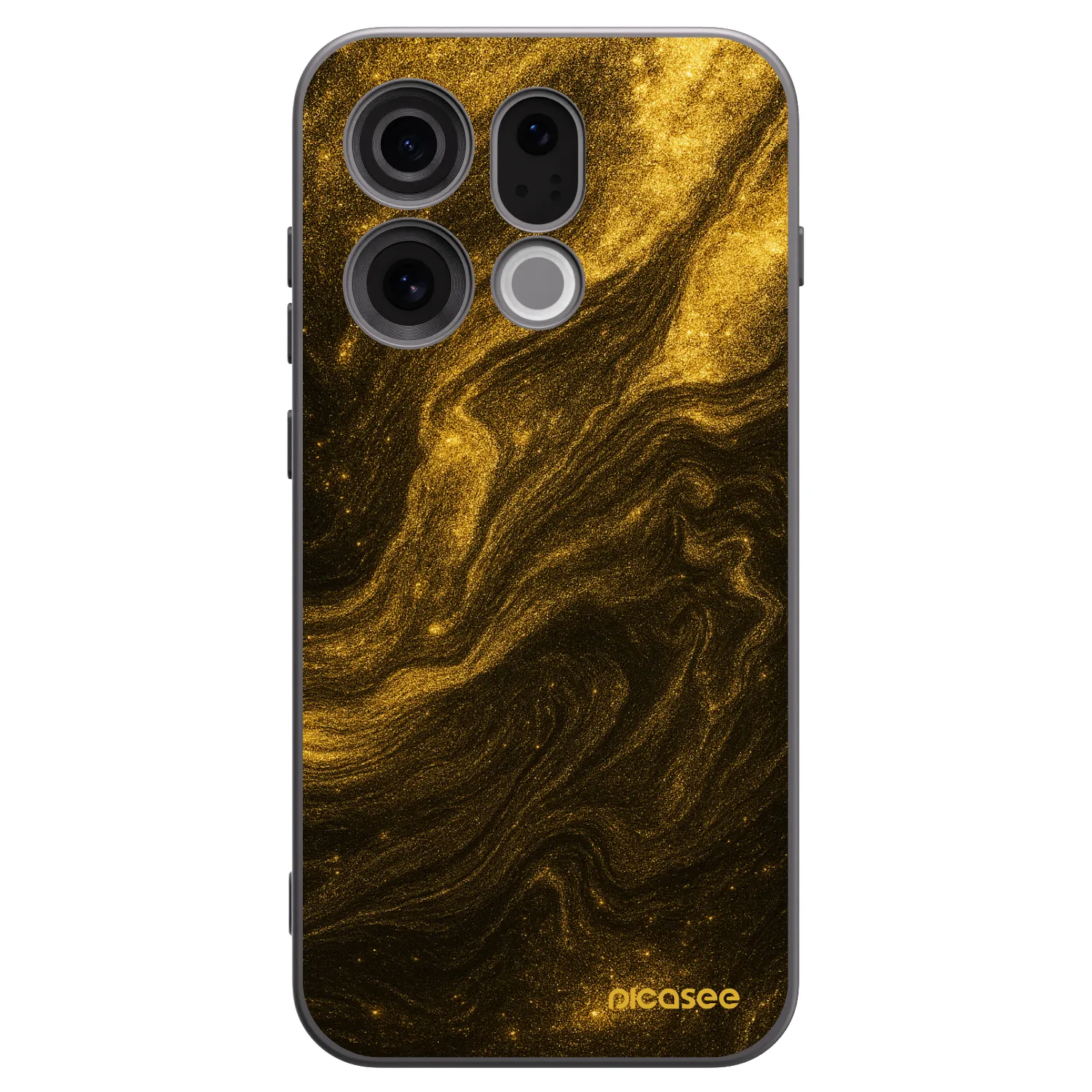 Picasee silikonski črni ovitek za OPPO Find X9 - Black