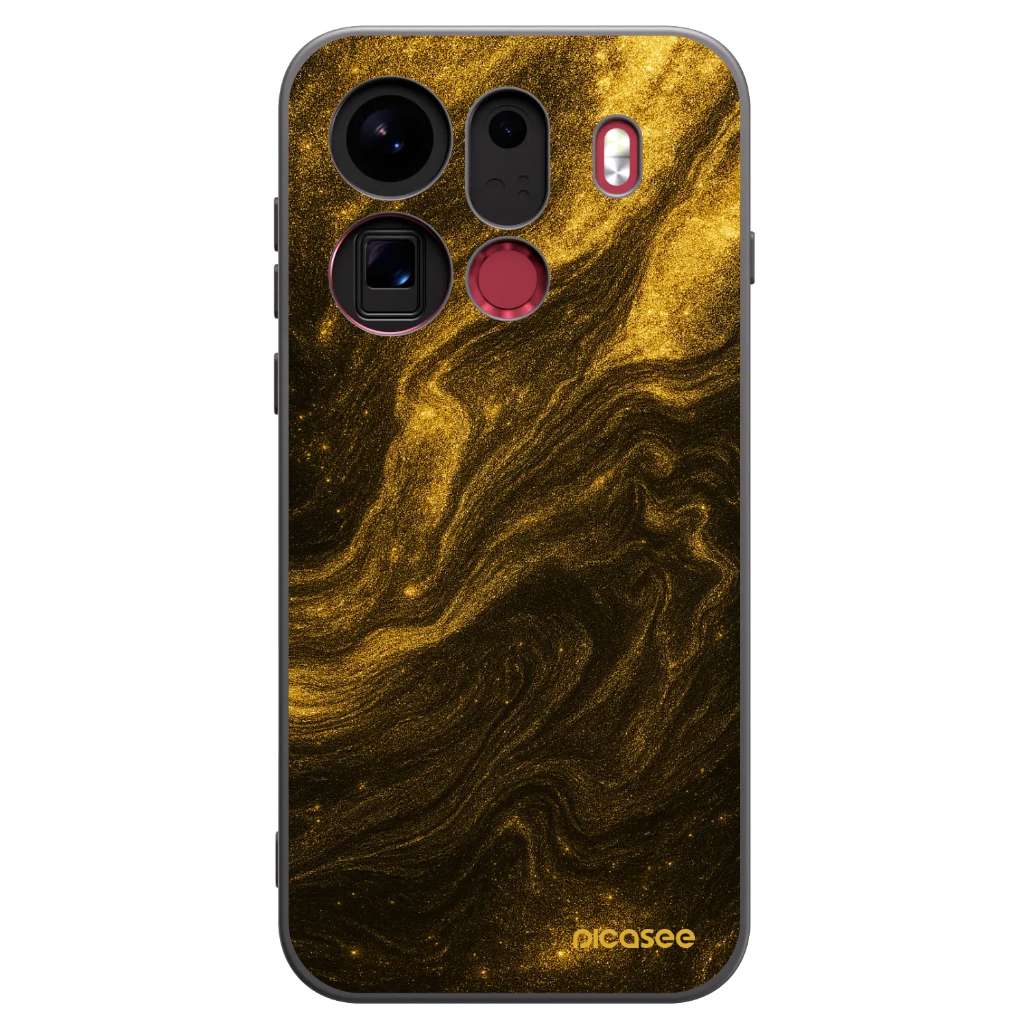 Picasee silikonski črni ovitek za OPPO Find X9 Pro - Black