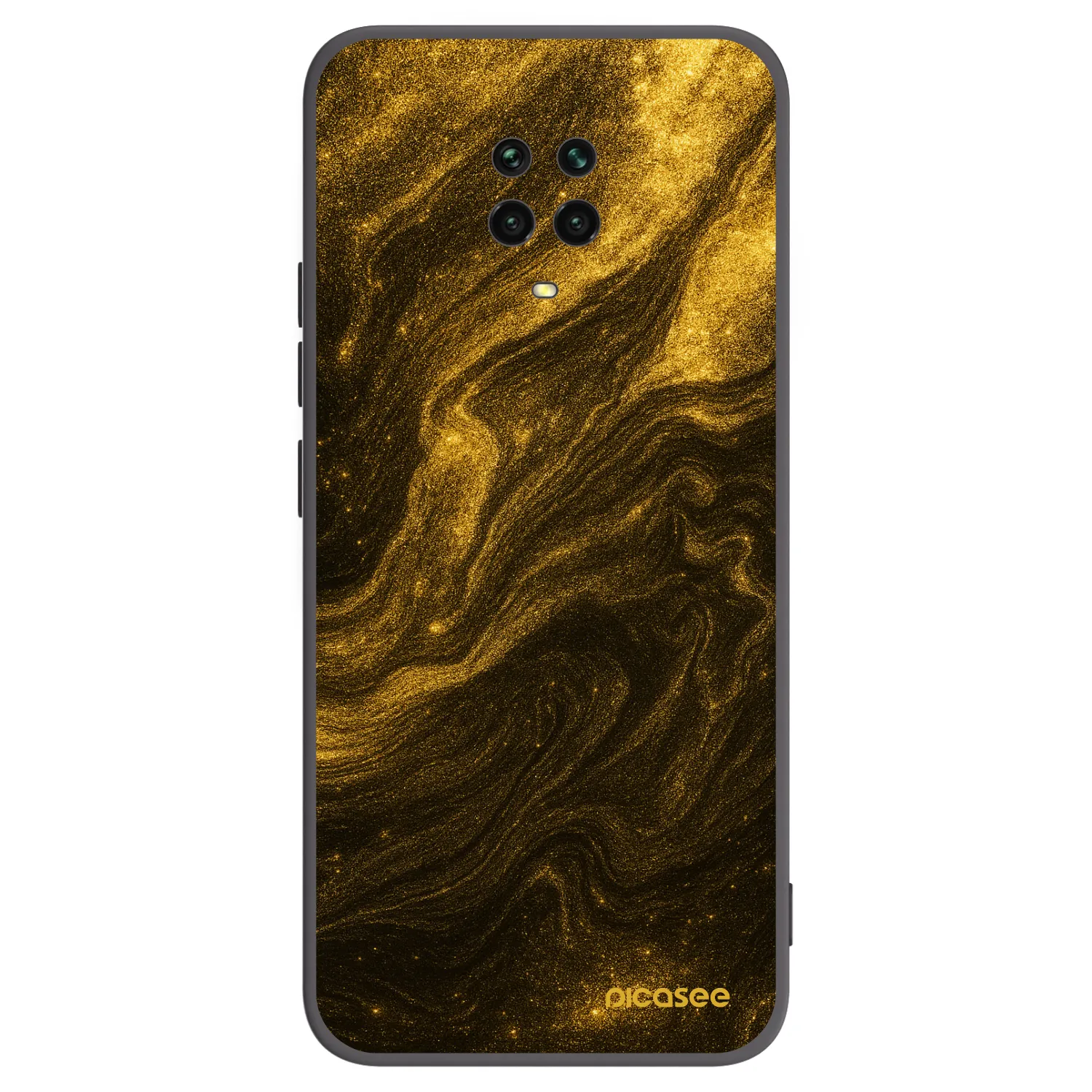 Picasee silikonski črni ovitek za Xiaomi Redmi Note 9S - Black