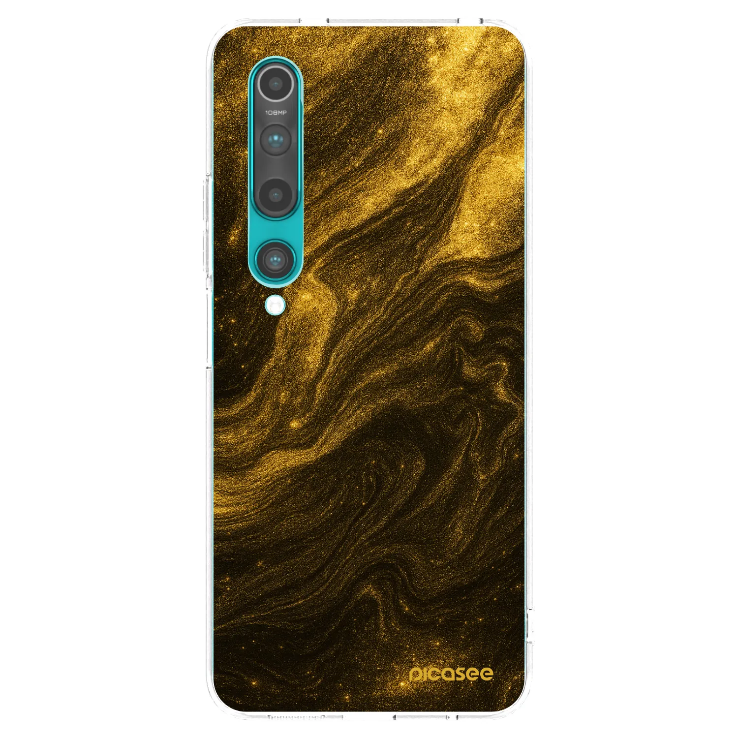 Picasee silikonski prozorni ovitek za Xiaomi Mi 10 - Black