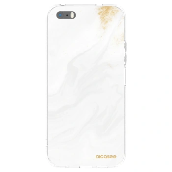 Picasee silikonski prozorni ovitek za Apple iPhone 5/5S/SE - White