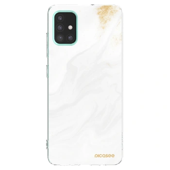 Picasee silikonski prozorni ovitek za Samsung Galaxy M31s - White