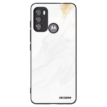 Picasee silikonski črni ovitek za Motorola Moto G60 - White