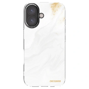 Picasee silikonski prozorni ovitek za Apple iPhone 16 - White