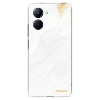 Picasee silikonski prozorni ovitek za Realme C33 (2023) - White