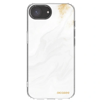 Picasee silikonski prozorni ovitek za Apple iPhone 16e - White