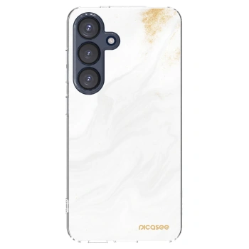 Picasee silikonski prozorni ovitek za Samsung Galaxy S25 5G - White
