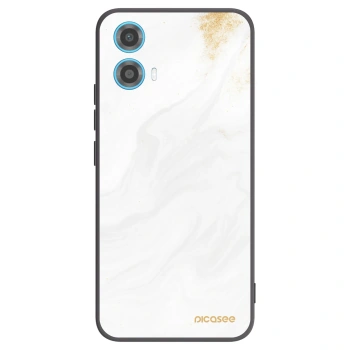 Picasee silikonski črni ovitek za Motorola Moto G34 5G - White