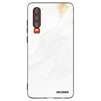 Picasee silikonski črni ovitek za Huawei P30 - White
