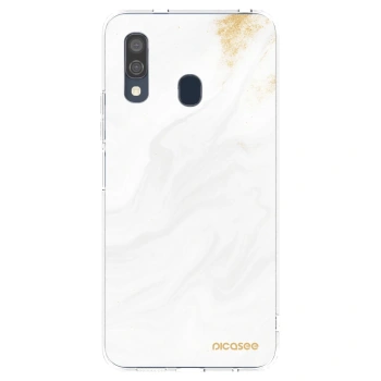 Picasee silikonski prozorni ovitek za Samsung Galaxy A40 A405F - White