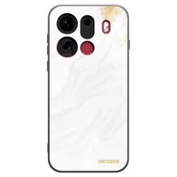 Picasee silikonski črni ovitek za OPPO Find X9 Pro - White