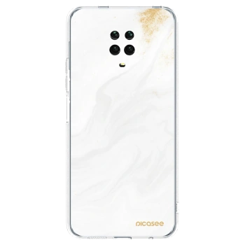 Picasee silikonski prozorni ovitek za Xiaomi Redmi Note 9 Pro - White
