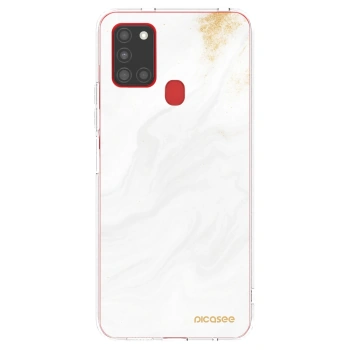 Picasee silikonski prozorni ovitek za Samsung Galaxy A21s - White