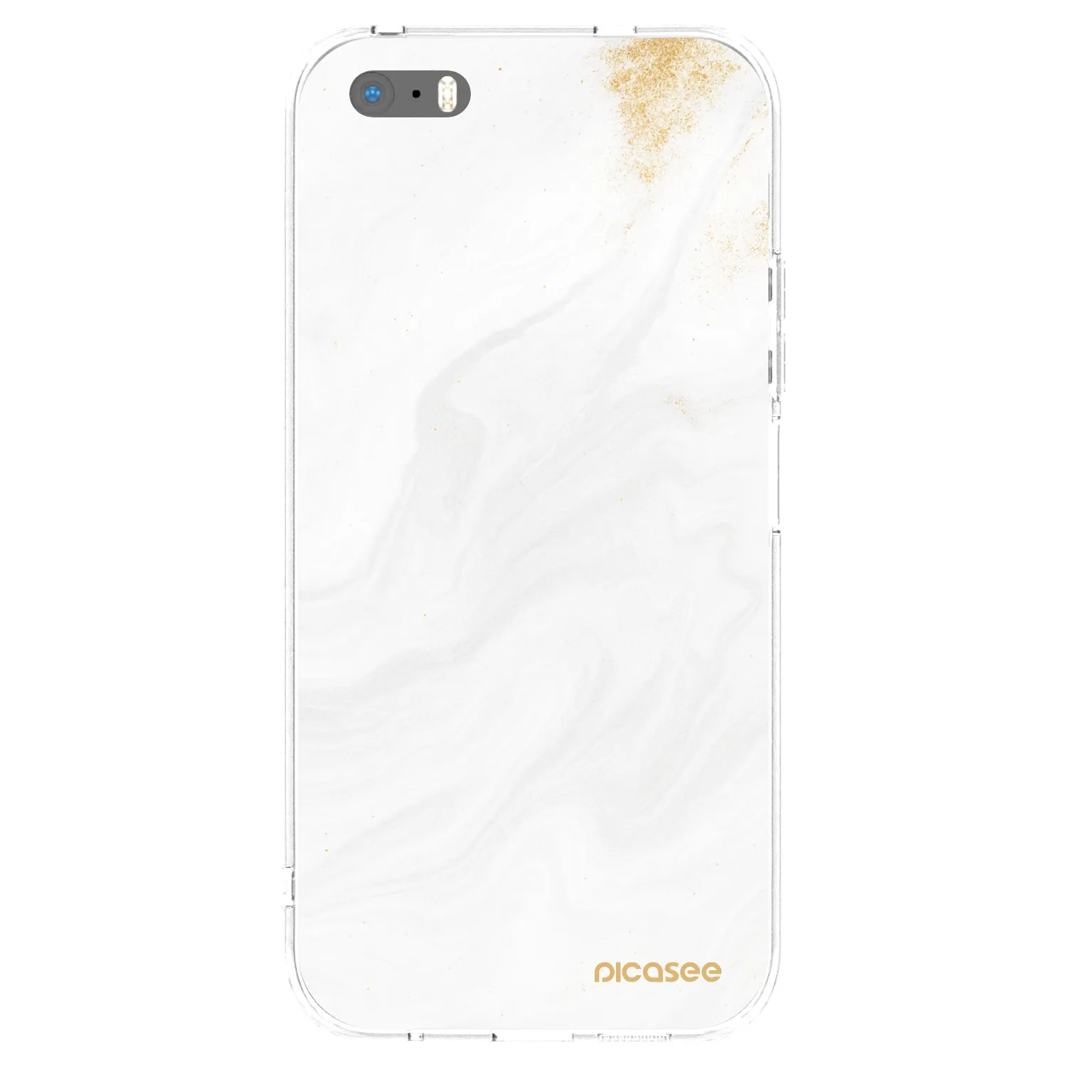 Picasee silikonski prozorni ovitek za Apple iPhone 5/5S/SE - White