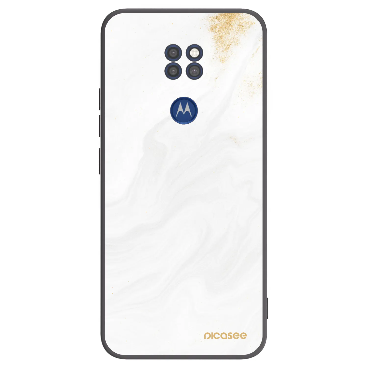 Picasee silikonski črni ovitek za Motorola Moto G9 Play - White