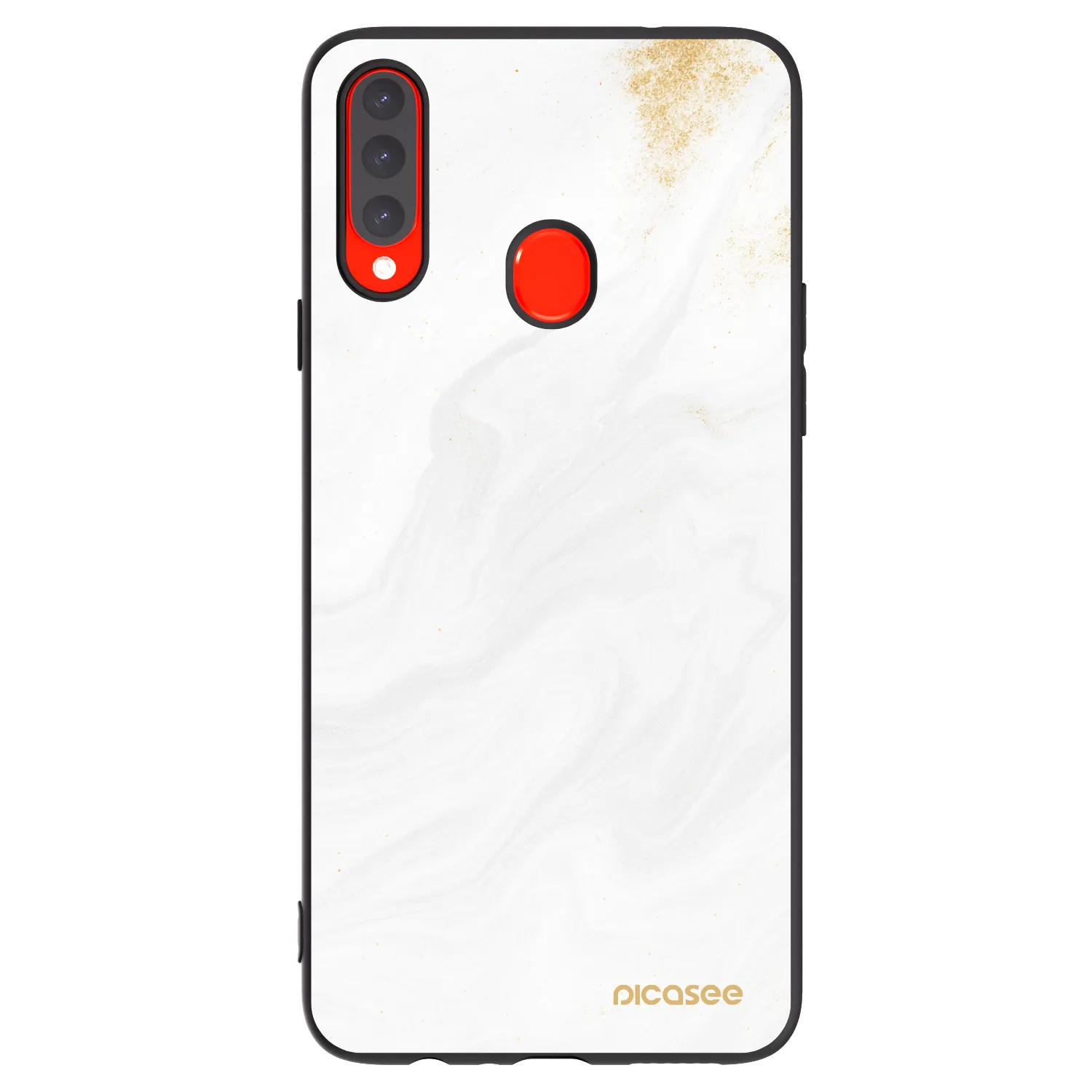 Picasee silikonski črni ovitek za Samsung Galaxy A20s - White