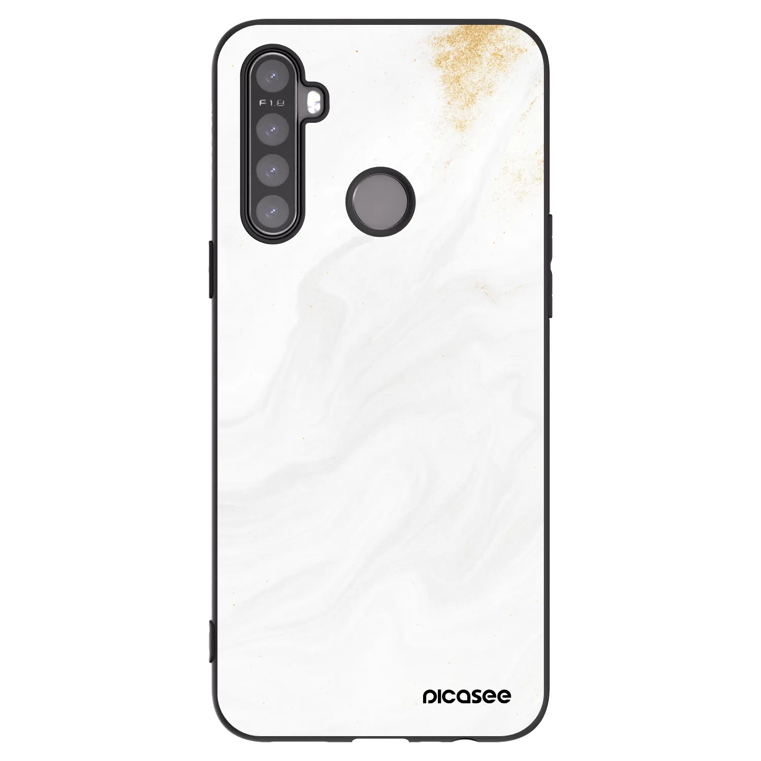 Picasee silikonski črni ovitek za Realme 5 - White