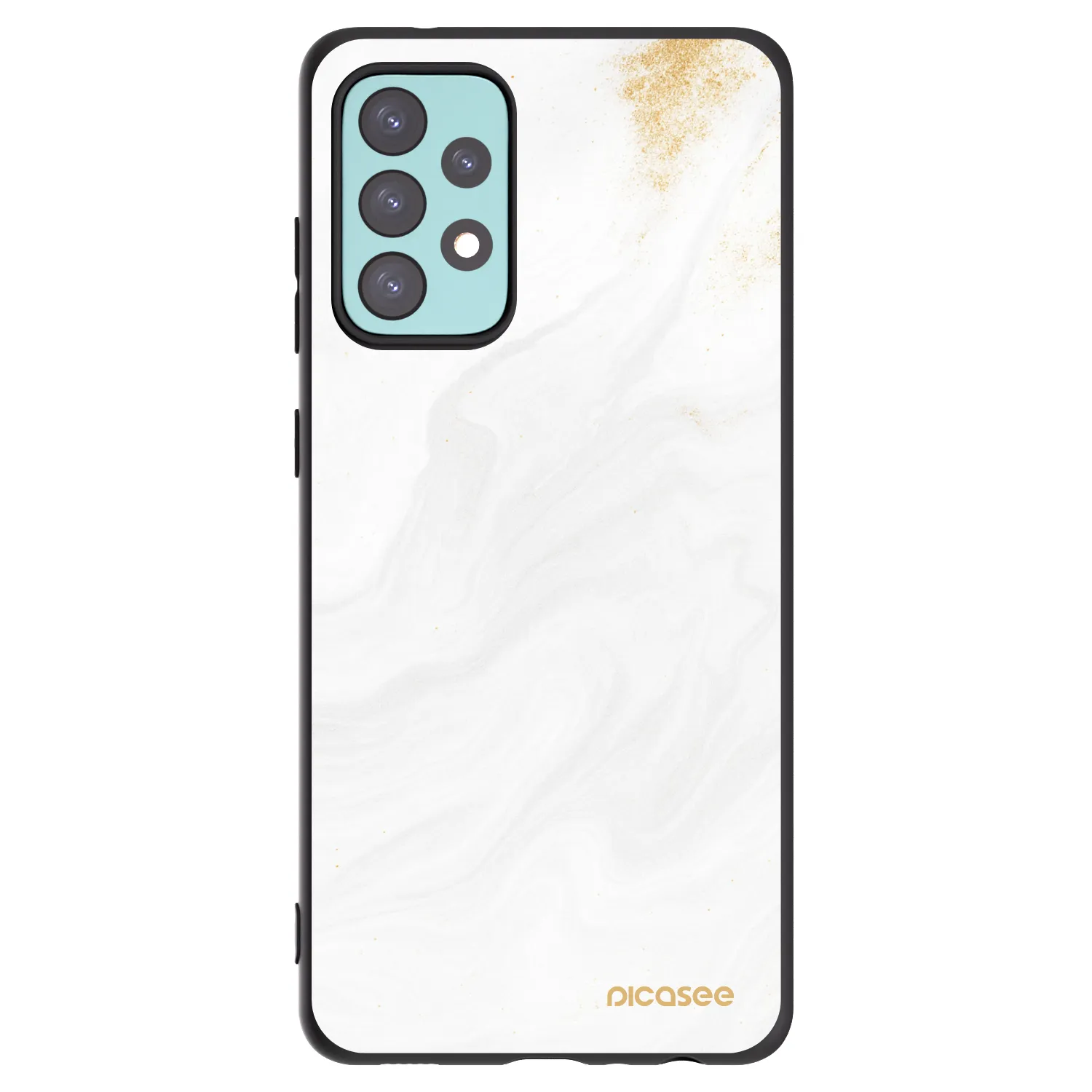 Picasee silikonski črni ovitek za Samsung Galaxy A72 A725F - White