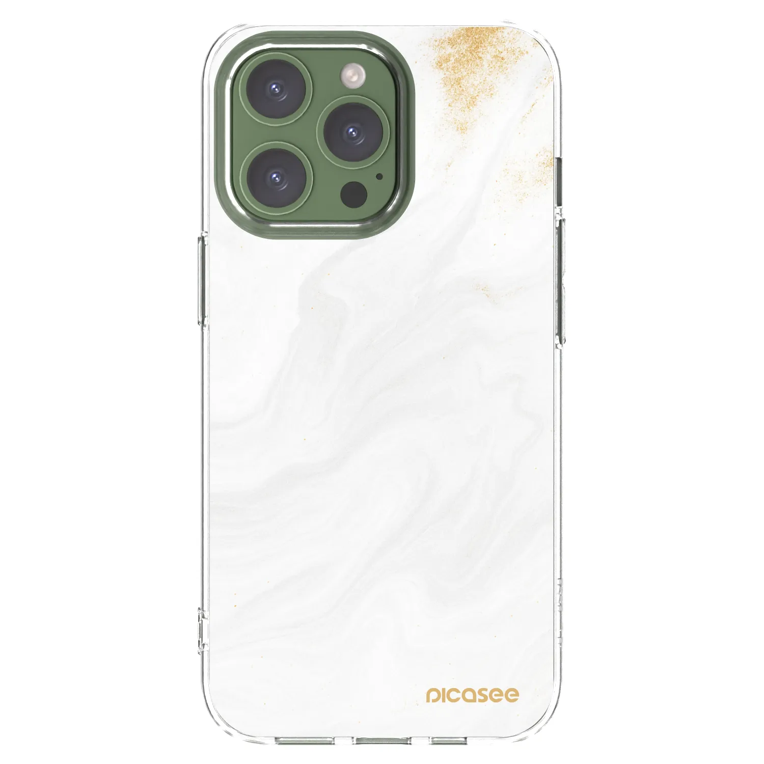 Picasee silikonski prozorni ovitek za Apple iPhone 13 Pro - White